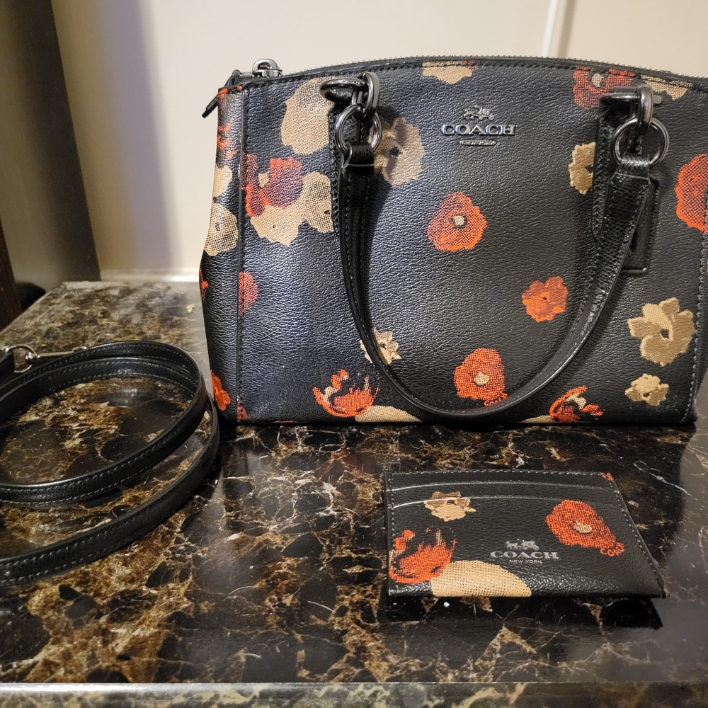 Coach carry all purse and wallet